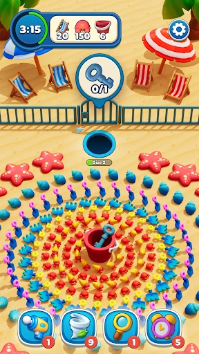 Gameplay screenshot 2 from Hole Stars: Puzzle Game - Puzzle game